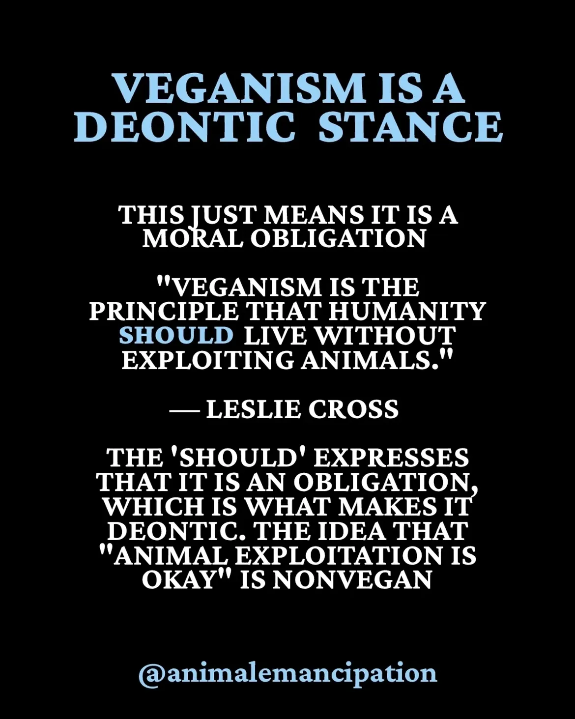 Veganism is a deontic stance