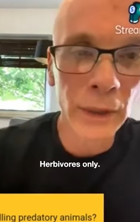 Gary condemning predators