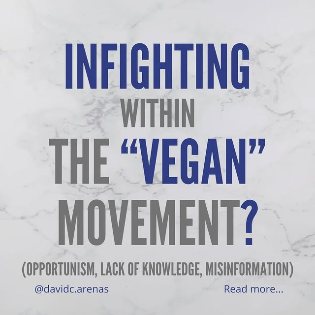 Infighting within the "Vegan" movement?