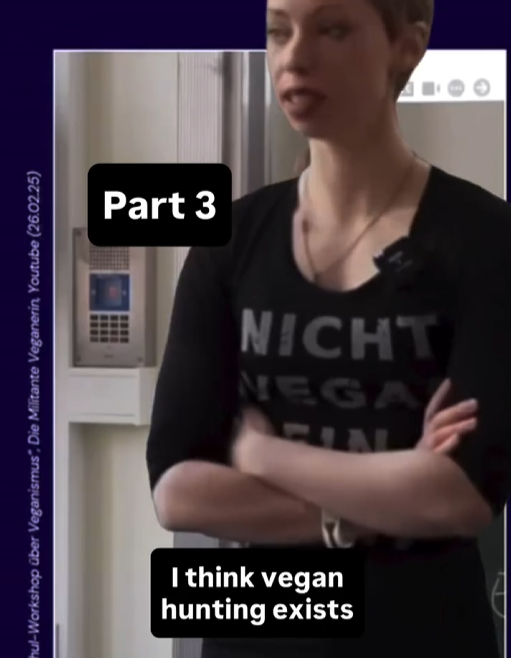 Raffela thinks there is vegan hunting