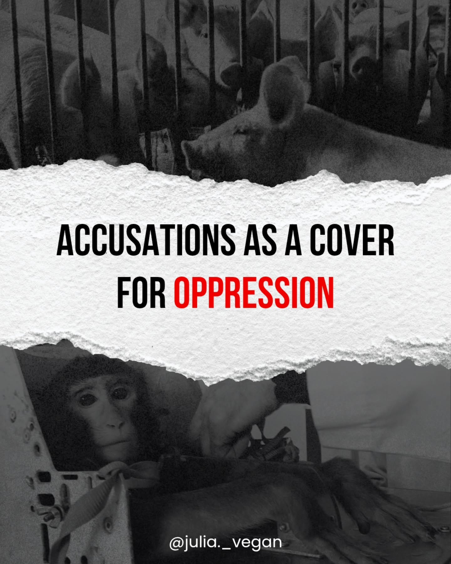 Accusations as a cover for oppression