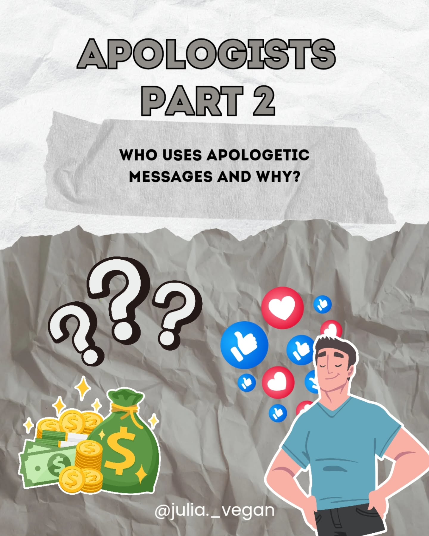 Apologists, part 2: Who uses apologetic messages and why?