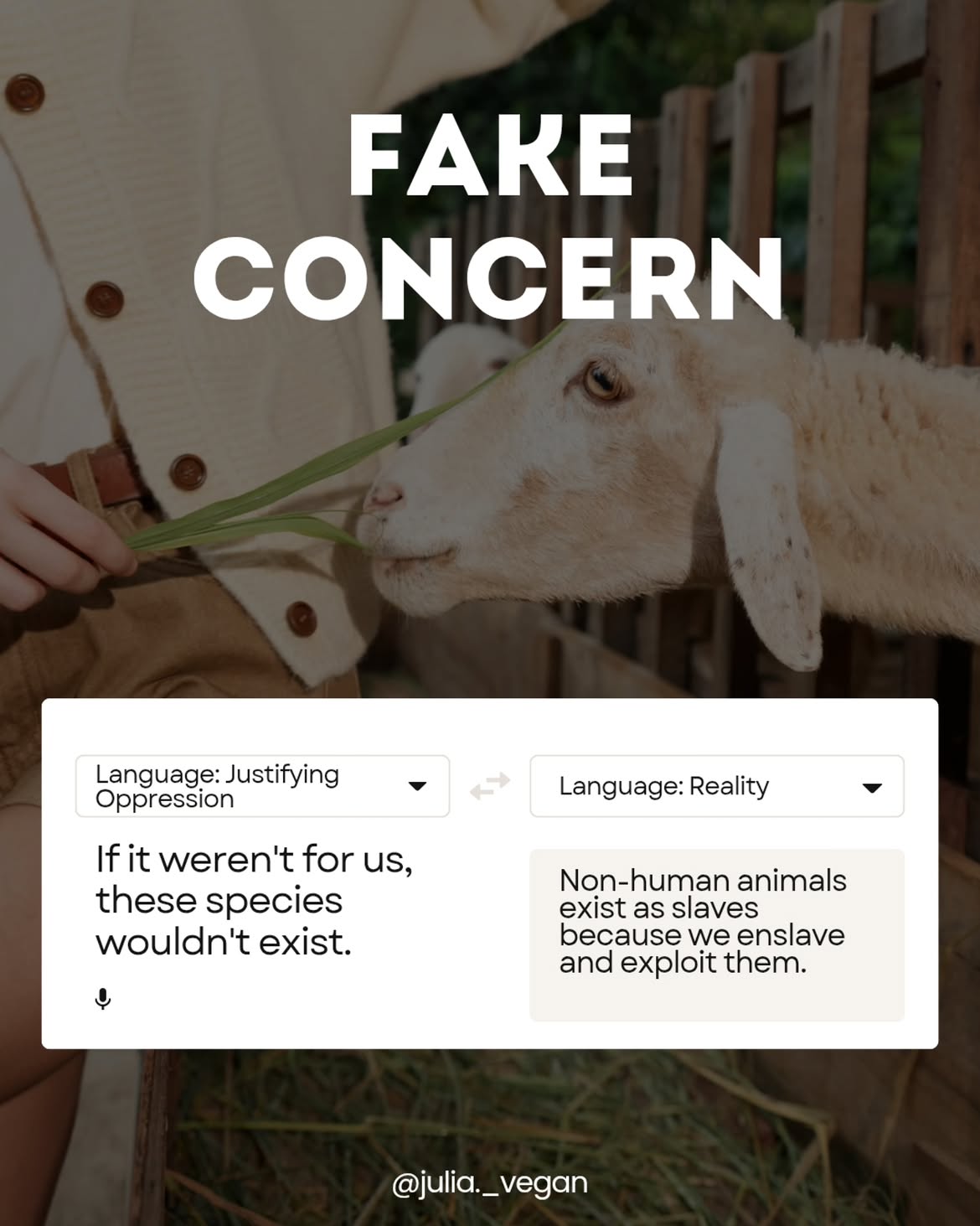 Fake concern
