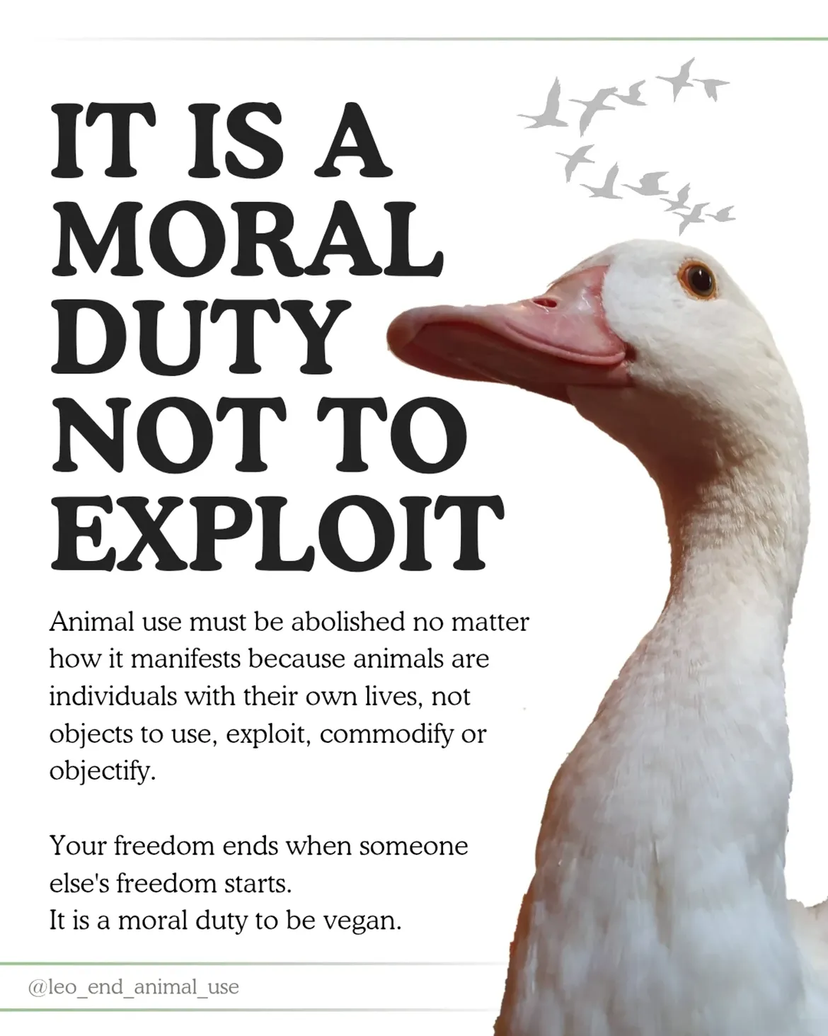 It is a moral duty not to exploit