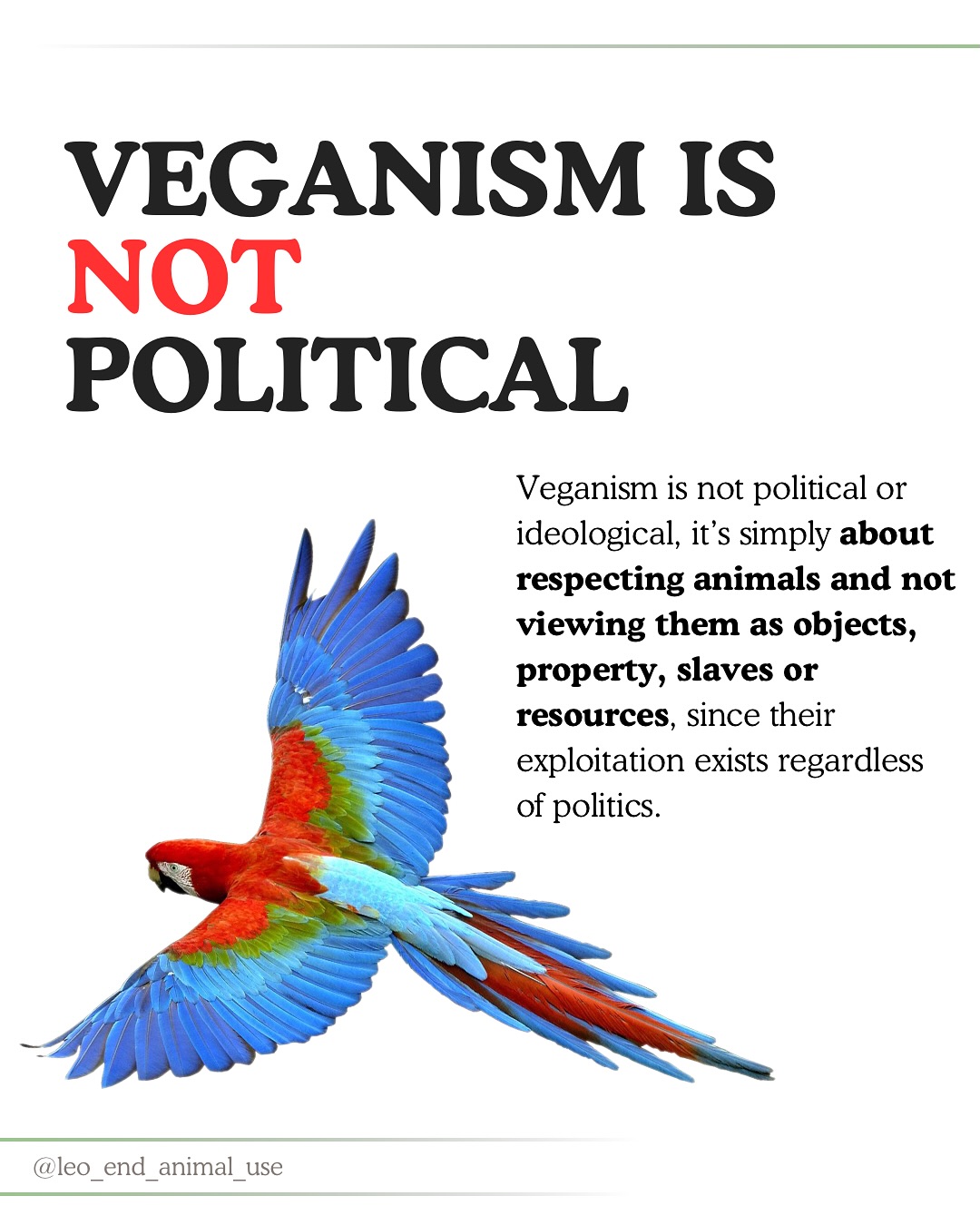 Veganism is not political