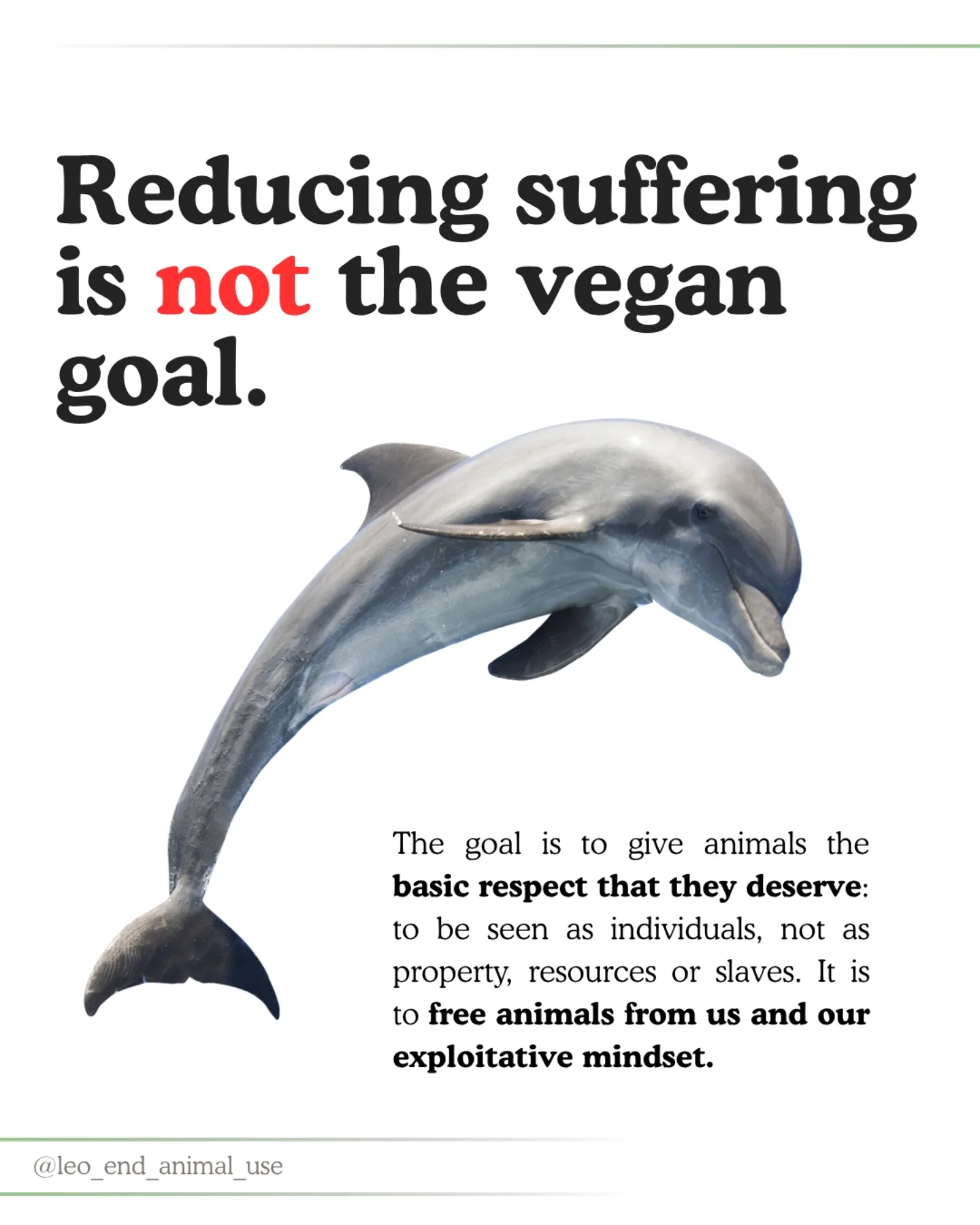 Reducing suffering is not the vegan goal