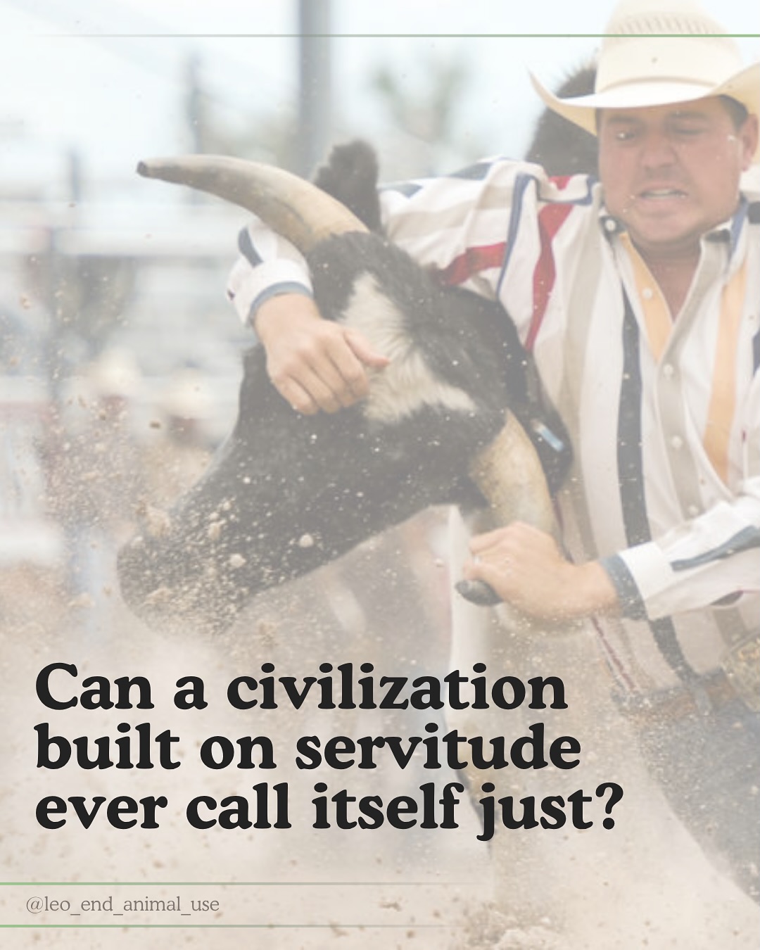 Can a civilization built on servitude ever call itself just?