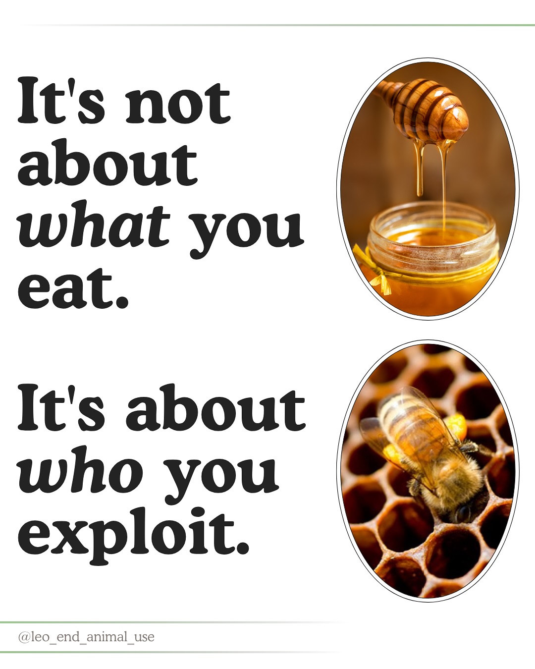 It's not about what you eat, it's about who you exploit