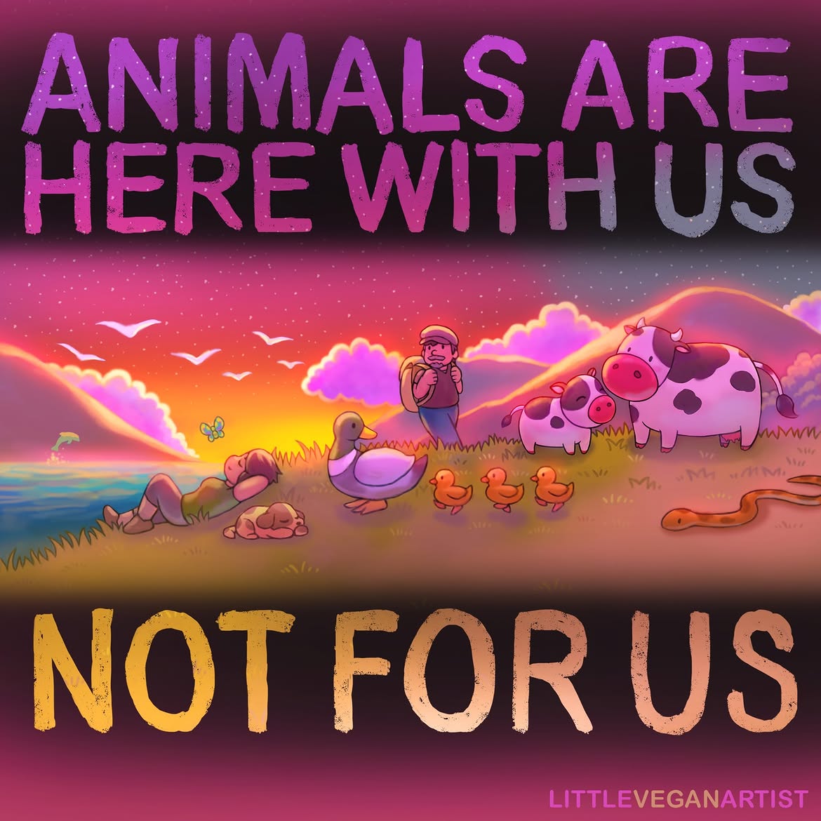 Animals are here with us, not for us
