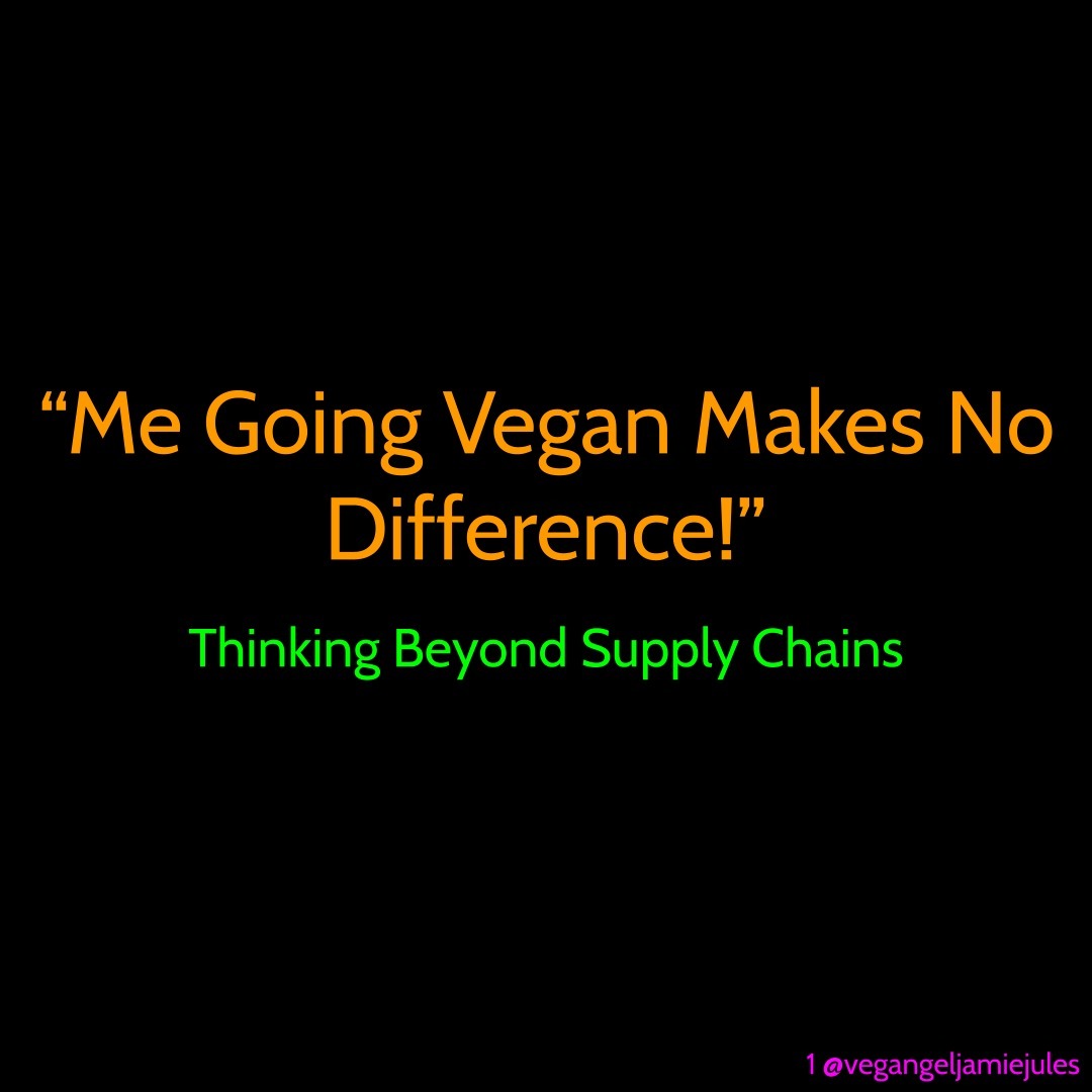 Me going vegan makes no difference